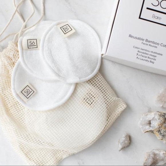 Só Luxury Other - Só Bare Reusable Bamboo Cotton Facial rounds